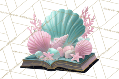 Beach Reading Clipart Coastal Book PNG Graphics Product Image 3