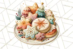 Scandinavian Christmas Market Clipart PNG Illustrations Product Image 4