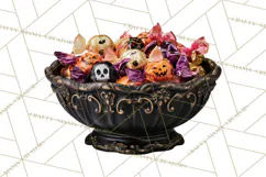 Halloween Mahjong Clipart, Spooky Mahjong Tiles PNG, Gothic Product Image 4