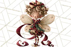 Christmas Fairy Clipart PNG, Whimsical Christmas Fairies Product Image 4