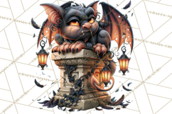 Gothic Halloween Carnival Clipart Haunted Circus PNG Product Image 5