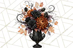 Halloween Mahjong Clipart, Spooky Mahjong Tiles PNG, Gothic Product Image 5