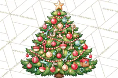 Sports & Occupations Christmas Trees Clipart Product Image 5