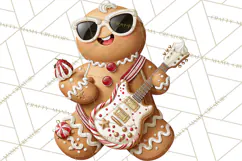 Christmas Gingerbread Clipart PNG, Cute Christmas Characters Product Image 5