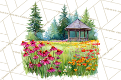 Watercolor Inspirational Landscapes, Sublimation Designs Product Image 4