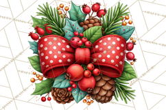 Christmas Cocktail Bar Clipart PNG Elements Product Image 5