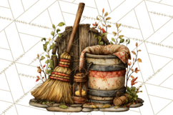 Rustic Homestead Living Clipart | Farm Cabin Png Designs Product Image 4