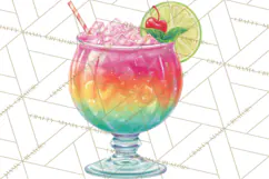 Summer Pool Party Clipart PNG, Rainbow Summer Png Designs Product Image 5