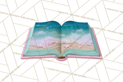 Beach Reading Clipart Coastal Book PNG Graphics Product Image 5