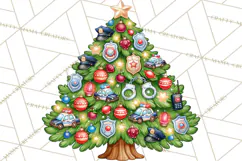 Sports & Occupations Christmas Trees Clipart Product Image 2