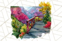 Watercolor Inspirational Landscapes, Sublimation Designs Product Image 5