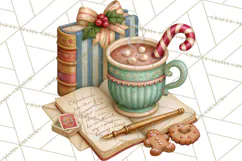 Christmas Mailroom Clipart, North Pole Santa Mail PNG Product Image 2