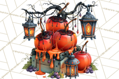 Gothic Halloween Carnival Clipart Haunted Circus PNG Product Image 2