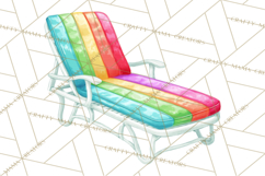 Summer Pool Party Clipart PNG, Rainbow Summer Png Designs Product Image 2