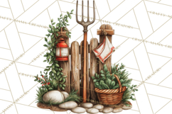 Rustic Homestead Living Clipart | Farm Cabin Png Designs Product Image 2