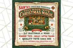 Vintage Christmas Signs PG, Rustic Farmhouse Holiday Sign Product Image 3