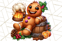 German Christmas Beer Fest Gingerbread PNG Clipart Product Image 3