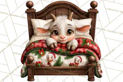 Christmas Bedtime Clipart PNG Product Image 3