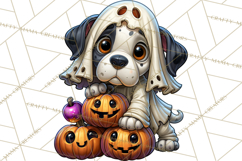 Cute Ghost Dogs And Cats Halloween PNG Clipart Product Image 3