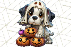 Cute Ghost Dogs And Cats Halloween PNG Clipart Product Image 3
