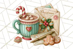 Christmas Mailroom Clipart, North Pole Santa Mail PNG Product Image 3