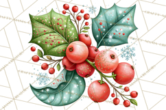 Christmas Cocktail Bar Clipart PNG Elements Product Image 4