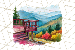 Watercolor Inspirational Landscapes, Sublimation Designs Product Image 3