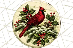 Vintage Christmas Round Signs Clipart, Rustic Metal Product Image 4