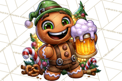 German Christmas Beer Fest Gingerbread PNG Clipart Product Image 4