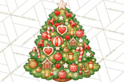 Christmas Tree World Travel Clipart PNG Product Image 4