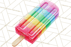 Summer Pool Party Clipart PNG, Rainbow Summer Png Designs Product Image 4