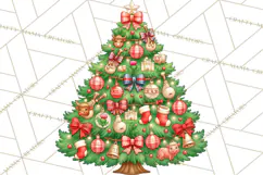 Christmas Tree World Travel Clipart PNG Product Image 5