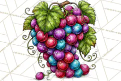 Christmas Wine Night Clipart PNG, Alcohol Christmas Png Product Image 5