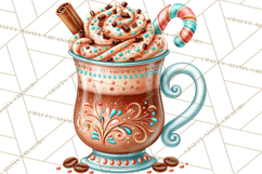 Christmas Cocktail Bar Clipart PNG Elements Product Image 5