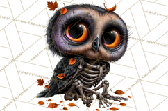 Animal Skeleton Halloween PNG Clipart Set Product Image 5