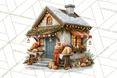 Scandinavian Christmas Market Clipart PNG Illustrations Product Image 5