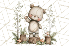 Pacific Northwest Teddy Bear Woodland Clipart Product Image 4