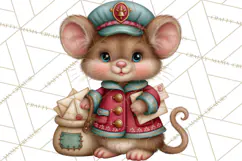 Christmas Mailroom Clipart, North Pole Santa Mail PNG Product Image 5