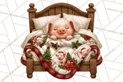 Christmas Bedtime Clipart PNG Product Image 5