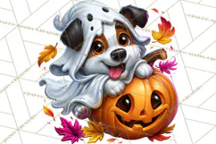 Cute Ghost Dogs And Cats Halloween PNG Clipart Product Image 5
