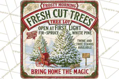 Vintage Christmas Signs PG, Rustic Farmhouse Holiday Sign Product Image 2