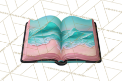 Beach Reading Clipart Coastal Book PNG Graphics Product Image 5