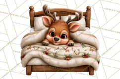 Christmas Bedtime Clipart PNG Product Image 2