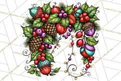Christmas Wine Night Clipart PNG, Alcohol Christmas Png Product Image 2