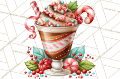 Christmas Cocktail Bar Clipart PNG Elements Product Image 2
