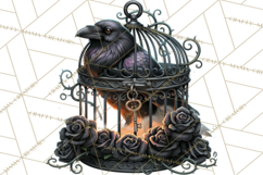 Gothic Halloween Carnival Clipart Haunted Circus PNG Product Image 2