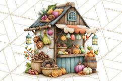 Scandinavian Christmas Market Clipart PNG Illustrations Product Image 2