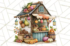 Scandinavian Christmas Market Clipart PNG Illustrations Product Image 2