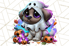 Cute Ghost Dogs And Cats Halloween PNG Clipart Product Image 2