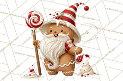 Christmas Gingerbread Clipart PNG, Cute Christmas Characters Product Image 2